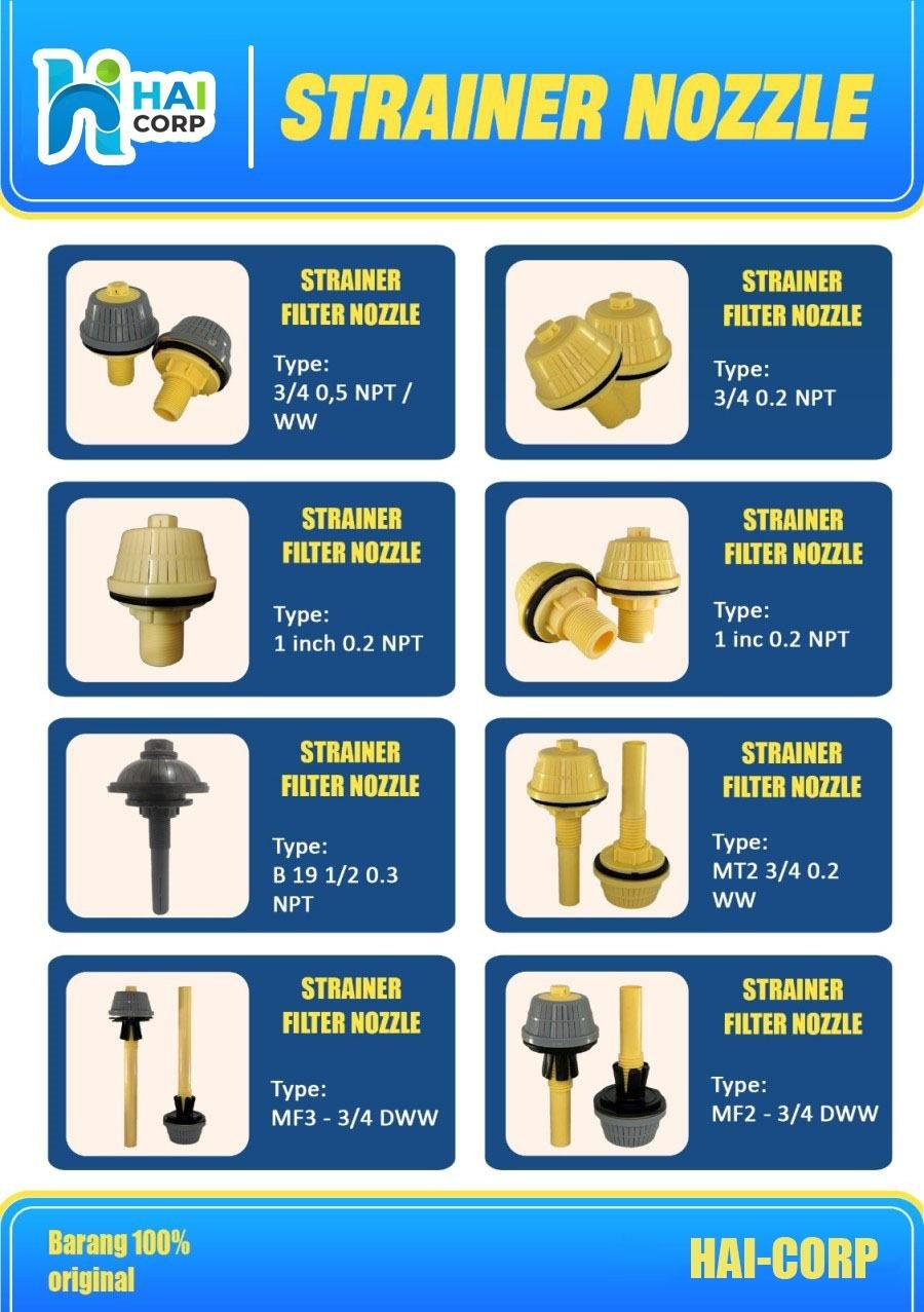 Filter Nozzle Stainless 3/4 0,2 mm
